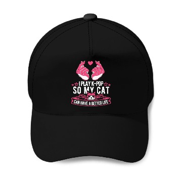 Discover K Pop Cat Baseball Caps