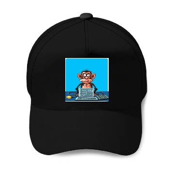 Discover programmer monkey Baseball Caps
