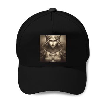Discover Warrior princess wearing gothic plate dark fantasy Baseball Caps