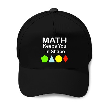 Discover Math Keeps You In Shape Funny Math Teacher Workout Baseball Caps