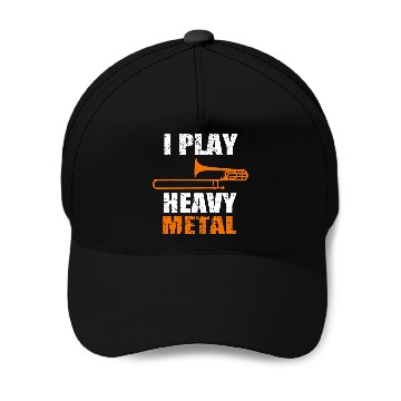 Discover I Play Heavy Metal Baseball Caps