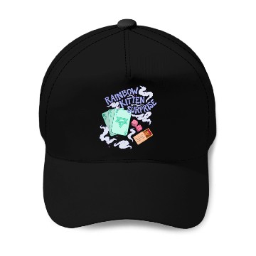 Discover rainbow kitten surprise Baseball Caps