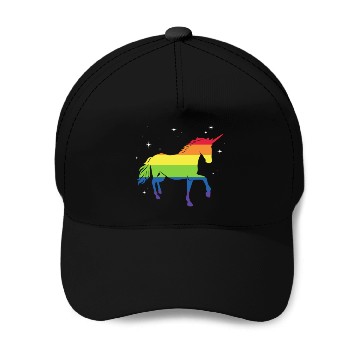 Discover LGBT Unicorn Rainbow Flag Baseball Caps