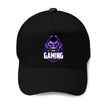Discover Angry gaming monkey Baseball Caps