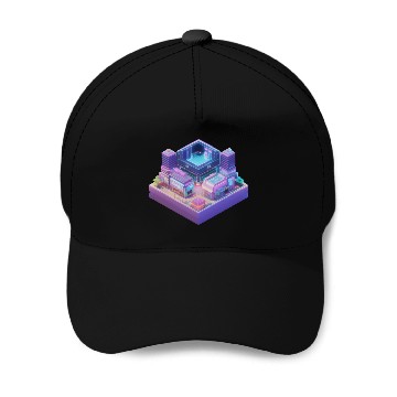 Discover Future Modern City Cube Baseball Caps