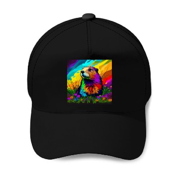Discover multicolor groundhog.groundhog day ,groundhog gift Baseball Caps