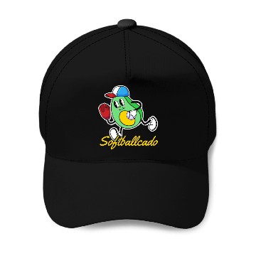Discover Softball Avocado Baseball Caps