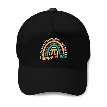 Discover Retro Pi Math Holiday Mathematics Groovy Pi Day Baseball Caps