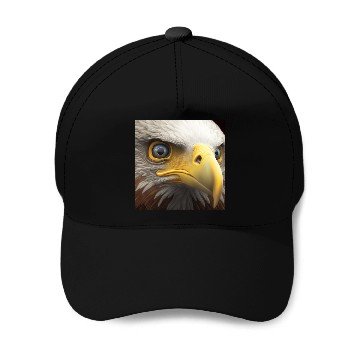 Discover bald eagle eyes hyper realistic hyper details Baseball Caps