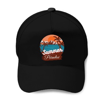 Discover Summer paradise Baseball Caps