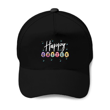 Discover HAPPY EASTER Bunny Egg Hunt Baseball Caps