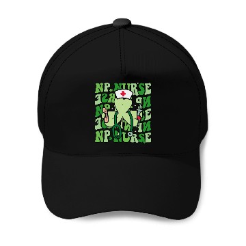 Discover Groovy Nurse Practitioner Funny Shamrock Baseball Caps