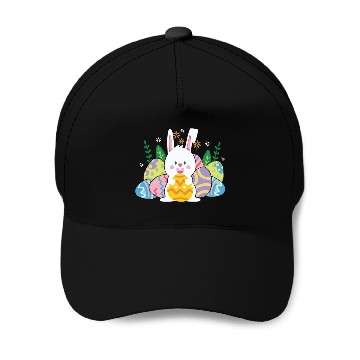 Discover Cute Easter Bunny Egg Hunt Baseball Caps