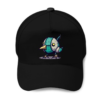 Discover robot chick bird Baseball Caps