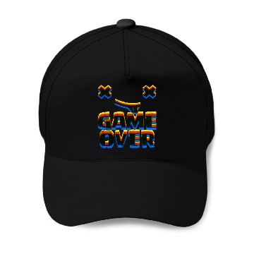 Discover GAME OVER Baseball Caps