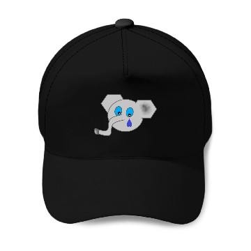 Discover Crying Elephant Baseball Caps