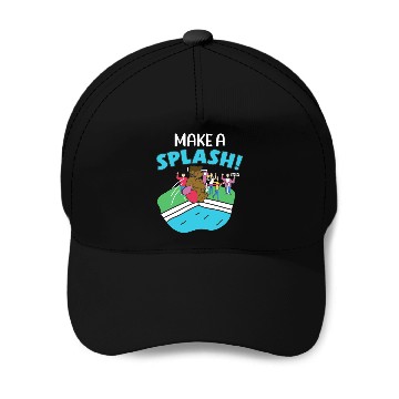 Discover Make A Splash Pool Dive Swimming Sports Swimmer Baseball Caps