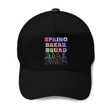 Discover Spring Break Squad Summer Vacation Spring Break Baseball Caps