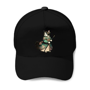 Discover Cat Dressed as Mulan Baseball Caps