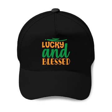 Discover Lucky and Blessed Baseball Caps