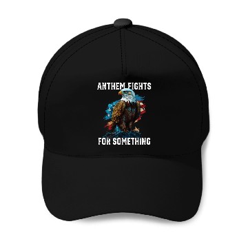 Discover Anthem Fights For Something American Bald Eagle Baseball Caps