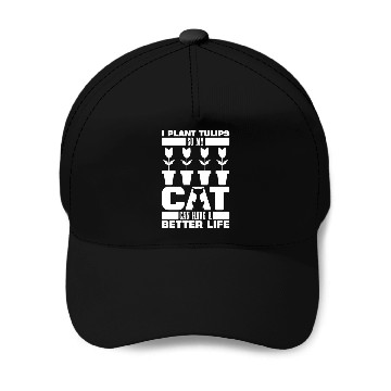 Discover Tulip Gardening Cat Baseball Caps