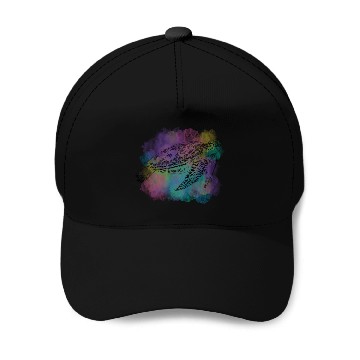 Discover turtle watercolor Baseball Caps