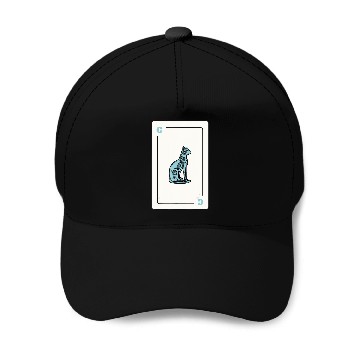 Discover Cat Playing card Cat Lovers Gift Baseball Caps