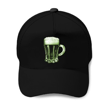 Discover beer mug green version 2 Baseball Caps