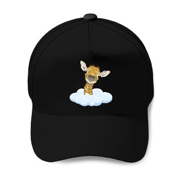 Discover Giraffe with overlook Baseball Caps