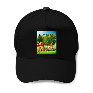 Discover paradise forest Baseball Caps