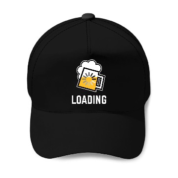 Discover Beer Loading (Drinking In Progress / Negative / /) Baseball Caps