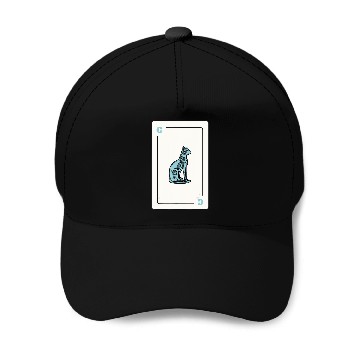 Discover Cat Playing card Cat Lovers Gift Baseball Caps