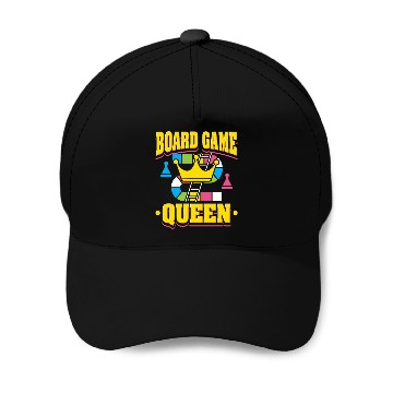 Discover Board Game Queen Baseball Caps