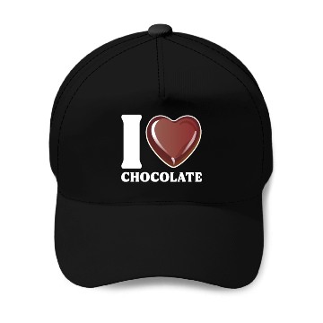 Discover I Love Chocolate Baseball Caps
