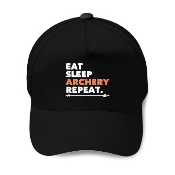 Discover Archery Eat Sleep Archery Repeat Baseball Caps