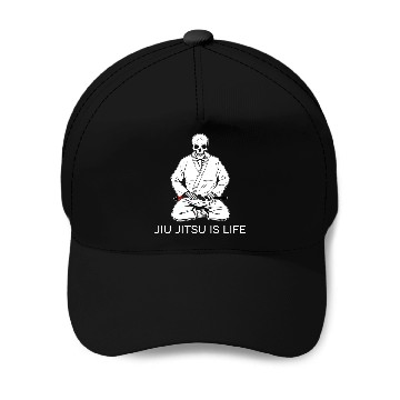 Discover Kneeling Skeleton - Jiu Jitsu is life Baseball Caps