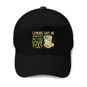 Discover Lemon Fruit Lemonade Citrus Baseball Caps