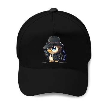 Discover Spy Penguin Baseball Caps