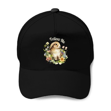 Discover Follow me Im Rabbit Too Baseball Caps