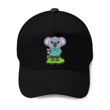 Discover Koala Teacher Pointer Baseball Caps