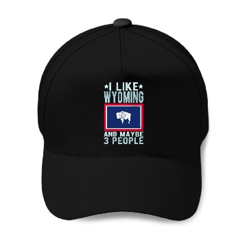 Discover Wyoming Flag US State Baseball Caps