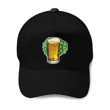 Discover Irish Beer with Shamrock Leaf Baseball Caps