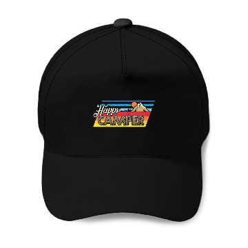Discover Happy Camper Baseball Caps
