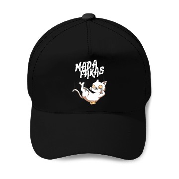 Discover Clumsy Cat I Madafakas I White Cat Baseball Caps