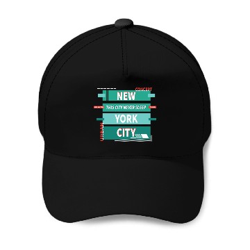 Discover New York City Green Baseball Caps
