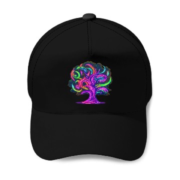 Discover Trippy Tree Baseball Caps