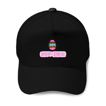 Discover Happy easter colored eggs design Baseball Caps