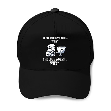 Discover The Code Doesn't Work Why Scientist Programmer Baseball Caps