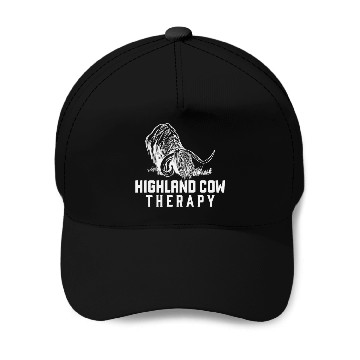 Discover Highland Cow Therapy Baseball Caps